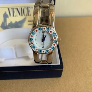Venice watch with original Murano glass, NWT